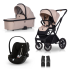 Cavoe Axo Shine 3-в-1 количка с кош за носене и столче за кола Cybex Cloud G i-Size Plus, Flamingo - 3