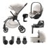 Carucior 4 in 1 pentru copii, Britax Römer Rio, cu landou, scoica Baby Safe Pro si baza Vario, colectia LUX, Soft Taupe - 1