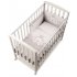 Pereti protectori pentru patut Italbaby Baby Re, colectia Trendy, cu trei laturi, Taupe - 2