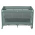 Patut pliant pentru copii Lionelo Ellen 3 in 1, multifunctional, cu laterala culisanta, Green Sage - 4