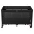 Patut pliant pentru copii Lionelo Ellen 3 in 1, multifunctional, cu laterala culisanta, Black Carbon - 9