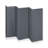 Patut pliant pentru copii Lionelo Ellen 3 in 1, multifunctional, cu laterala culisanta, Grey Concrete - 13