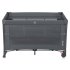 Patut pliant pentru copii Lionelo Ellen 3 in 1, multifunctional, cu laterala culisanta, Grey Concrete - 6