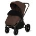 Carucior sport pentru copii Lionelo Mika 3 in 1 PLUS, cu accesorii, landou si scoica incluse, Mocha Mousse - 4