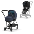 Carucior 2 in 1 pentru copii Cybex Mios 3.0, premium, inovator - Nautical Blue cu cadru Matt Black - 1