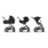 Carucior 4 in 1 Balios S Lux pentru copii, cu landou, scoica auto Cloud G Plus si baza G, Moon Black cu cadru Black - 15