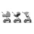 Carucior 4 in 1 Balios S Lux pentru copii, cu landou, scoica auto Cloud G Plus si baza G, Stone Grey cu cadru Silver - 15