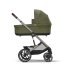 Carucior 4 in 1 Balios S Lux pentru copii, cu landou, scoica auto Cloud G Plus si baza G, Moss Green cu cadru Taupe - 7
