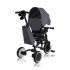 Tricicleta pentru copii Lionelo Tris Plus, multifunctionala, 2 in 1, rotire 360°, Grey Stone - 2
