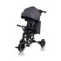 Tricicleta pentru copii Lionelo Tris Plus, multifunctionala, 2 in 1, rotire 360°, Grey Stone - 3