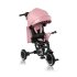 Tricicleta pentru copii Lionelo Tris Plus, multifunctionala, 2 in 1, rotire 360°, Pink Rose - 1