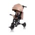 Tricicleta pentru copii Lionelo Tris Plus, multifunctionala, 2 in 1, rotire 360°, Beige Sand - 4