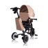 Tricicleta pentru copii Lionelo Tris Plus, multifunctionala, 2 in 1, rotire 360°, Beige Sand - 2