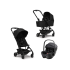 Carucior 3 in 1 Joolz Aer+, cu landou si scoica Britax Romer BABY SAFE PRO STYLE, Space black - 1