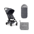 Pachet promotional Joolz Aer +, cu sac pentru carucior si protectie de ploaie, Stone Grey - 1