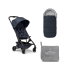 Pachet promotional Joolz Aer +, cu sac pentru carucior si protectie de ploaie, Navy Blue - 1