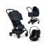 Carucior 3 in 1 pentru copii Joolz Aer 2, cu landou si scoica auto Cloud G Plus, Dark navy blue - 1