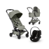 Carucior 3 in 1 pentru copii Joolz Aer 2, cu landou si scoica auto Cloud G Plus, Sage green - 1