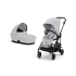 Carucior 2 in 1 Cybex Melio Carbon pentru copii, modern, cu landou, Fog Grey - 1