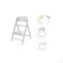 Cybex Gold Click & Fold 4 in 1 Παιδικό Καρεκλάκι Φαγητού Ρυθμιζόμενο All White - 1