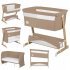 Patut pentru copii Lionelo Thomi Plus 5 in 1, co-sleeper, 0 - 4 ani, Caramel - 1