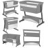 Patut pentru copii Lionelo Thomi Plus 5 in 1, co-sleeper, 0 - 4 ani, Grey - 1