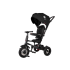 Tricicleta pentru copii Qplay Rito Rubber, pliabila, 12 luni - 3 ani - Negru - 1