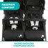 Chicco Ohlala Twin Διπλό Καρότσι Μωρού Compact Black Night - 10