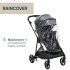 Carucior sport pentru copii Chicco Seety, 3 in 1, cu landou si scoica auto Kory Air Plus, BostonGrey - 4