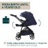 Carucior sport pentru copii Chicco Seety, 3 in 1, cu landou si scoica auto Kory Air Plus, OxfordBlue - 5