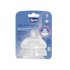 Set 2 tetine silicon Chicco Natural Feeling, flux rapid, 6 luni+ - 1
