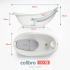 Cadita Bebelusi 2 in 1 Colibro SPA, 86cm, Design Ergonomic, Culori Pastel, Certificat CE - 3