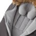 Husa Picioare Anex Baby WOM 0+, sac termic Iarna pentru carucior, protectie vant si ploaie, Dark Gray - 2