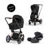 Carucior 3 in 1 pentru copii Cybex E-Priam, cu landou si scoica auto Cloud T Plus - 1