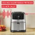 Φριτέζα θερμού αέρα Tefal Easy Fry Silence EY552DE0, 5L, 10 αυτόματα προγράμματα, οθόνη LCD, 1670W - 8