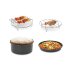 Set 4 accesorii Tefal Easy Fry XL XA112010, Tava pizza, vas copt, gratar si frigarui, 17 cm - 3