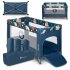 Patut pentru copii Lionelo - Stefi, cu un nivel, 120x60 cm, Blue Navy - 6