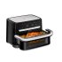 Φριτέζα διπλού θερμού αέρα Tefal Dual Easy Fry Flex EY9228E0, 9 λίτρα, 7 προγράμματα, διπλή ζώνη και FlexCook, οθόνη LCD, 2700W - 2