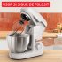 Robot de bucatarie Tefal Bake Partner QB525B38, 1100W, bol 4.6L, Blender, Tocator carne, Rasnita, Gri - 7