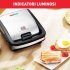 Мултифункционална машина за сандвичи Tefal Snack Collection SW852D12, 700W, Незалепващо покритие, Черен/Сребрист - 5