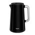 Ηλεκτρικός βραστήρας Tefal Smart 'n Light KO851830, 1800W, 1,7L, Ψηφιακή οθόνη, 5 ρυθμίσεις θερμοκρασίας, Διπλά τοιχώματα, Ανοξείδωτο ατσάλι, Μαύρο - 2