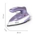 Fier de calcat portabil Tefal First Class DB1612E0, 1000W, Voltaj Dublu, Talpa Microsteam 200, Maner Pliabil, Alb/Violet - 5
