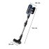 Aspirator Vertical Rowenta X-Force Flex 14.60 Aqua RH99C3WO, 480W, 200AW, 70 min, Flex, Aspira si Spala, Gri-Albastru - 11