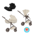 Детска количка Anex Eli Milky 3 в 1 с кош за носене и черупка Cloud G - 1