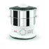 Aparat de Gatit cu Aburi Tefal Convenient Series VC145130, 900W, 6L, 2 Vase Inox, Alb - 1