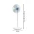 Ventilator cu picior Rowenta Essential+ VU4410F2, 3 trepte, design compact, consum redus, 45 W - 3