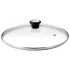 Capac de sticla Tefal Exception 26 cm 28097612, margine inox, orificiu abur, maner - 1