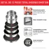 Set Gatit 13 Piese Tefal Ingenio Emotion L897SD74 – Inox Argintiu, invelis antiaderent Titanium - 3