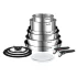Set Gatit 13 Piese Tefal Ingenio Emotion L897SD74 – Inox Argintiu, invelis antiaderent Titanium - 1