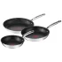 Set de 3 tigai Tefal Duetto G732S334, 20/24/28 cm, Inox, Inductie - 1